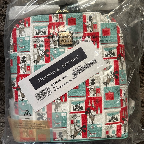 Disney mid century modern Dooney & Burke backpacks